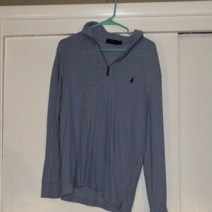 Polo by Ralph Lauren Men's Sky Blue Zip-Up Sweater